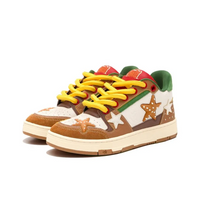 Custom Sneaker Orange Stars Hamburger French Fries