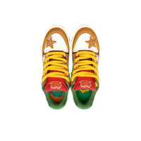 Custom Sneaker Orange Stars Hamburger French Fries