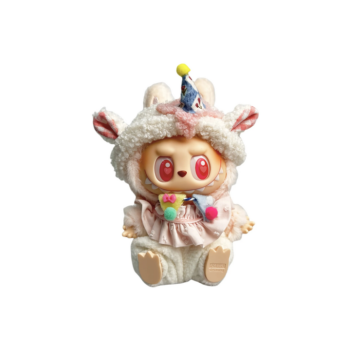 Pop Mart Blind Box Custom Pink White Plush Suit