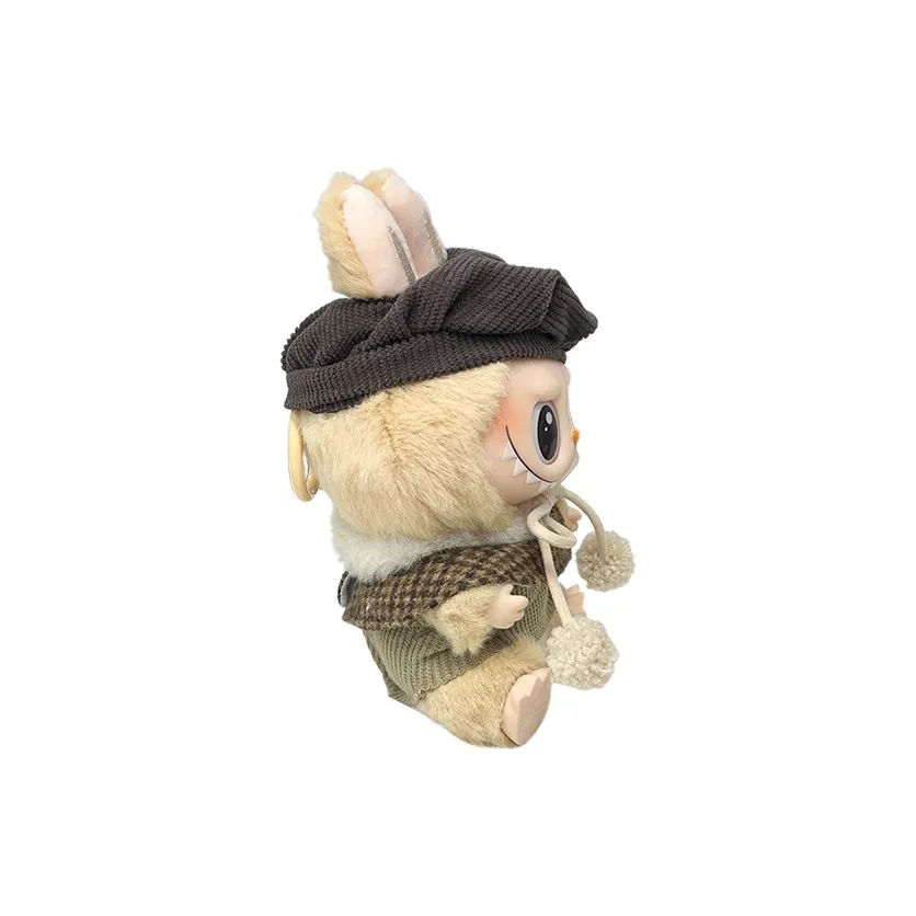 Pop Mart Blind Box Custom Black Beret Khaki Clothes