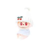 Pop Mart Blind Box Custom White Hat Light Blue Plush Clothes