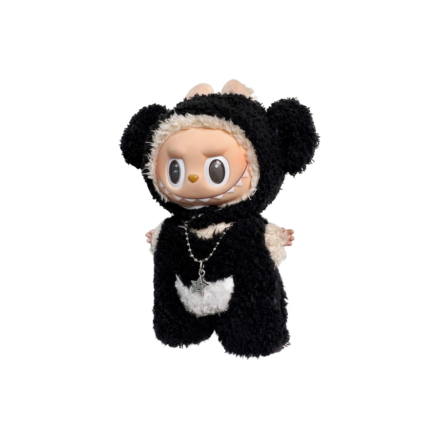 Pop Mart Blind Box Custom Black Plush Suit