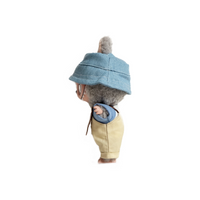 Pop Mart Blind Box Custom Blue Hat And Clothes Khaki Overalls