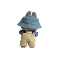 Pop Mart Blind Box Custom Blue Hat And Clothes Khaki Overalls