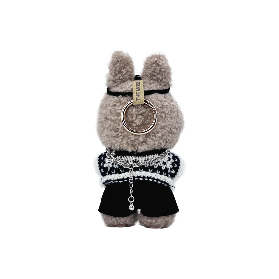 Pop Mart Blind Box Custom Black White Knitted Suit