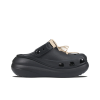 Custom Crocs Black With Khaki Thread Winding