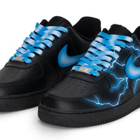 Custom Air Force 1 Blue White Thunder Lightning