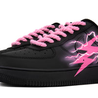 Custom Air Force 1 Pink Thunder Lightning