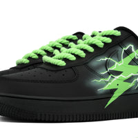 Custom Air Force 1 Green Thunder Lightning