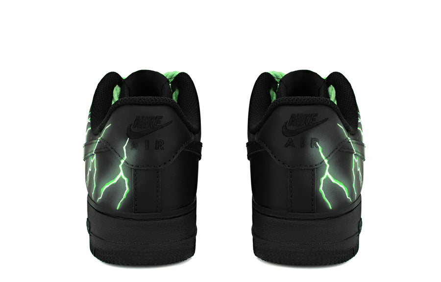 Custom Air Force 1 Green Thunder Lightning