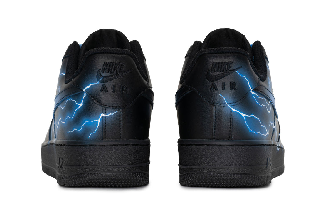 Custom Air Force 1 Blue White Thunder Lightning