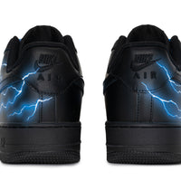 Custom Air Force 1 Blue White Thunder Lightning