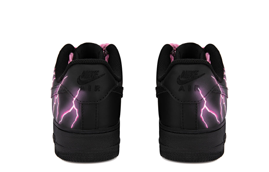 Custom Air Force 1 Pink Thunder Lightning