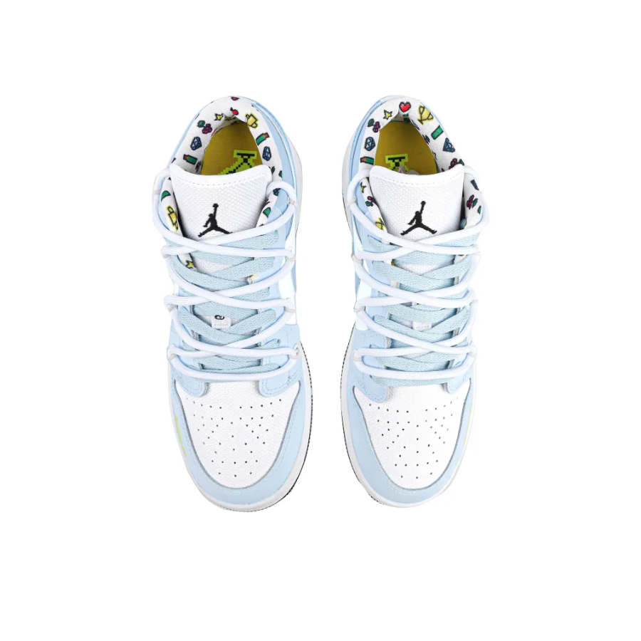 Baby Blue The Powerpuff Girls Custom Air Jordan 1 Low