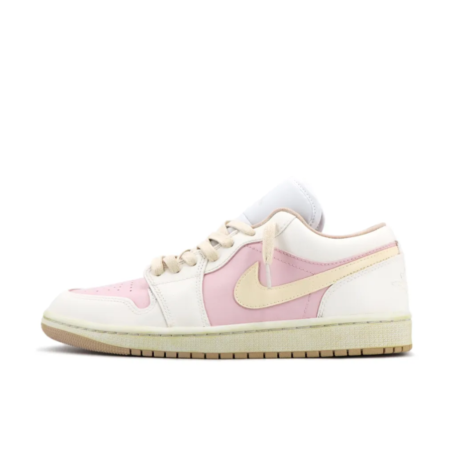 Pink White Custom Air Jordan 1 Low