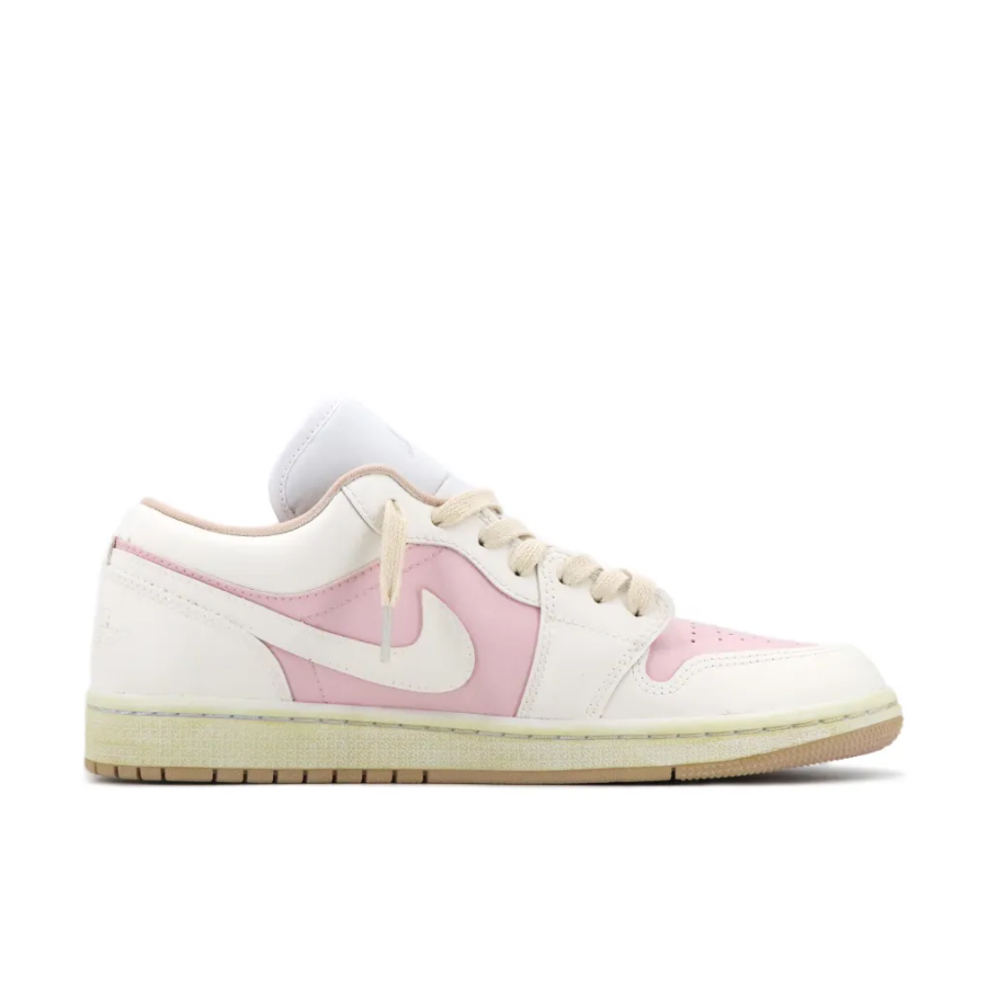 Pink White Custom Air Jordan 1 Low