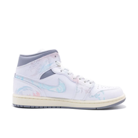 White Blue Pink Gradient Dragon Custom Air Jordan 1 Mid