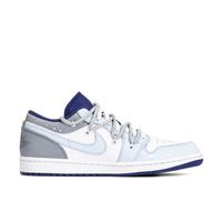 Blue White Gray Planet Custom Air Jordan 1 Low