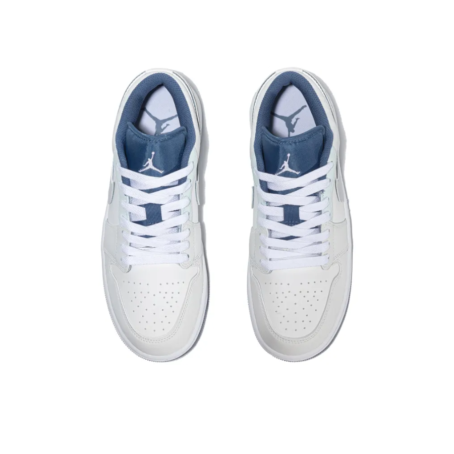 Blue White Custom Air Jordan 1 Low