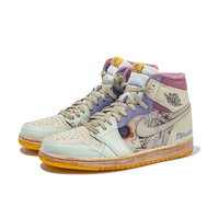 Purple Khaki Distressed Custom Air Jordan 1 High