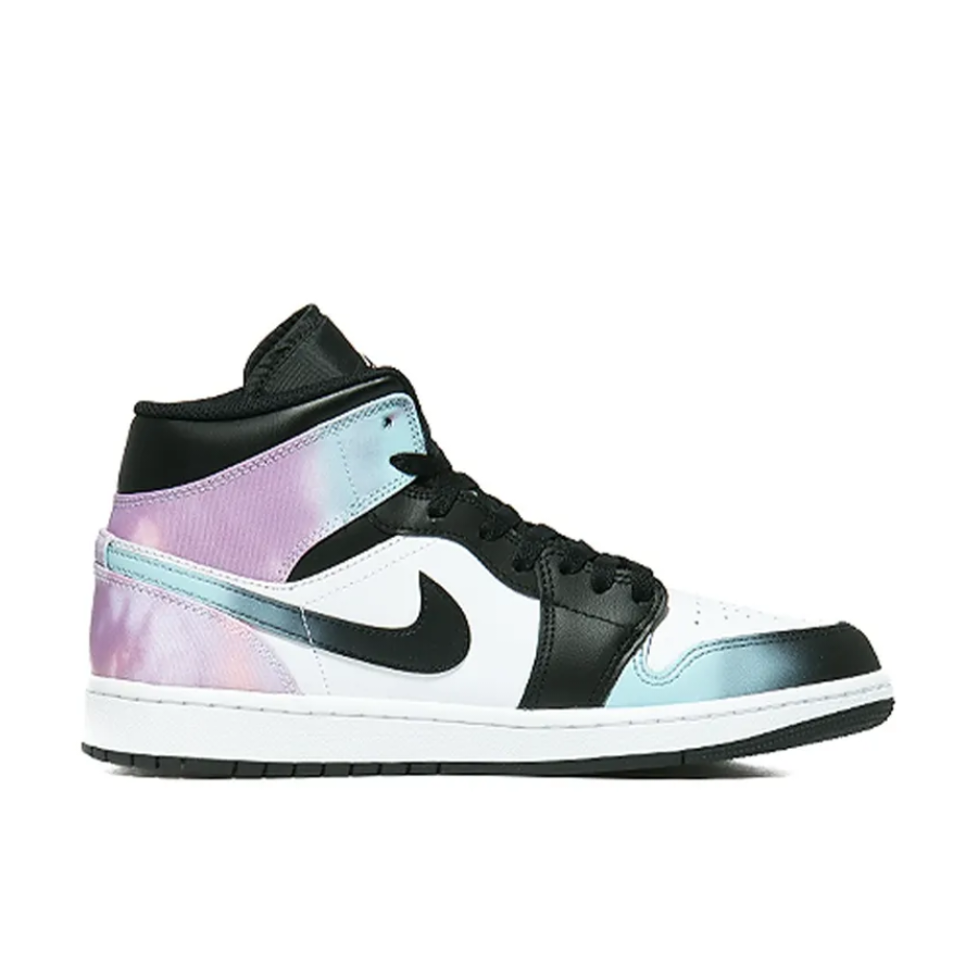 Blue Pink Black Gradient Color Custom Air Jordan 1 Mid