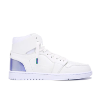 White Blue Refraction Reflective Color Custom Air Jordan 1 Mid