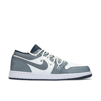 Gray White Spoof Style Custom Air Jordan 1 Low