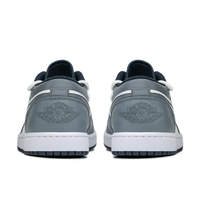 Gray White Spoof Style Custom Air Jordan 1 Low