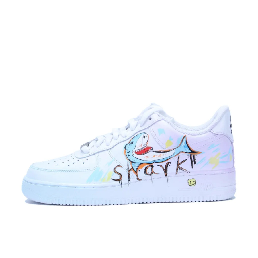 Custom Air Force 1 Low Shark Light Blue