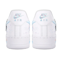 Custom Air Force 1 Low Blue Pink Font