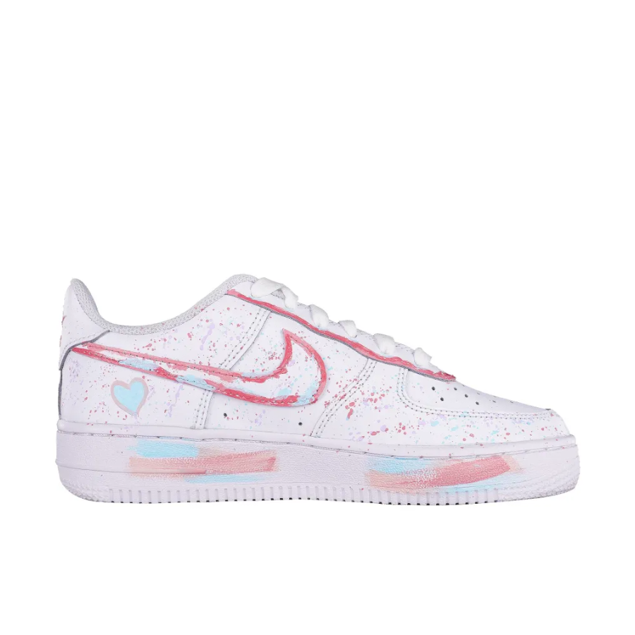 Custom Air Force 1 Low Pink Spray