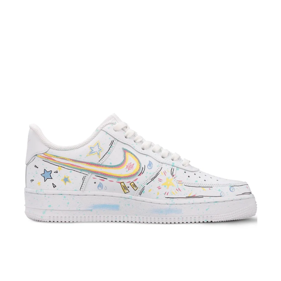 Custom Air Force 1 Low Stick Figure Colorful