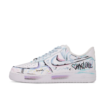 Custom Air Force 1 Low Simple Figure Purple Blue