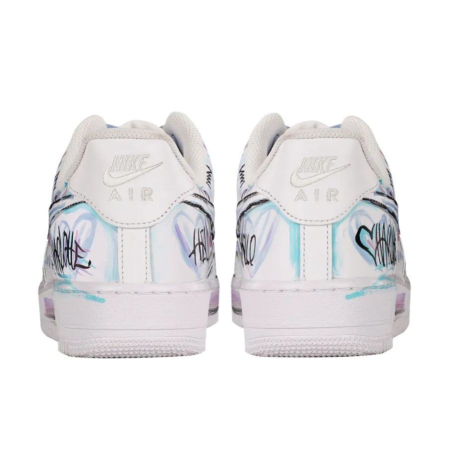 Custom Air Force 1 Low Simple Figure Purple Blue