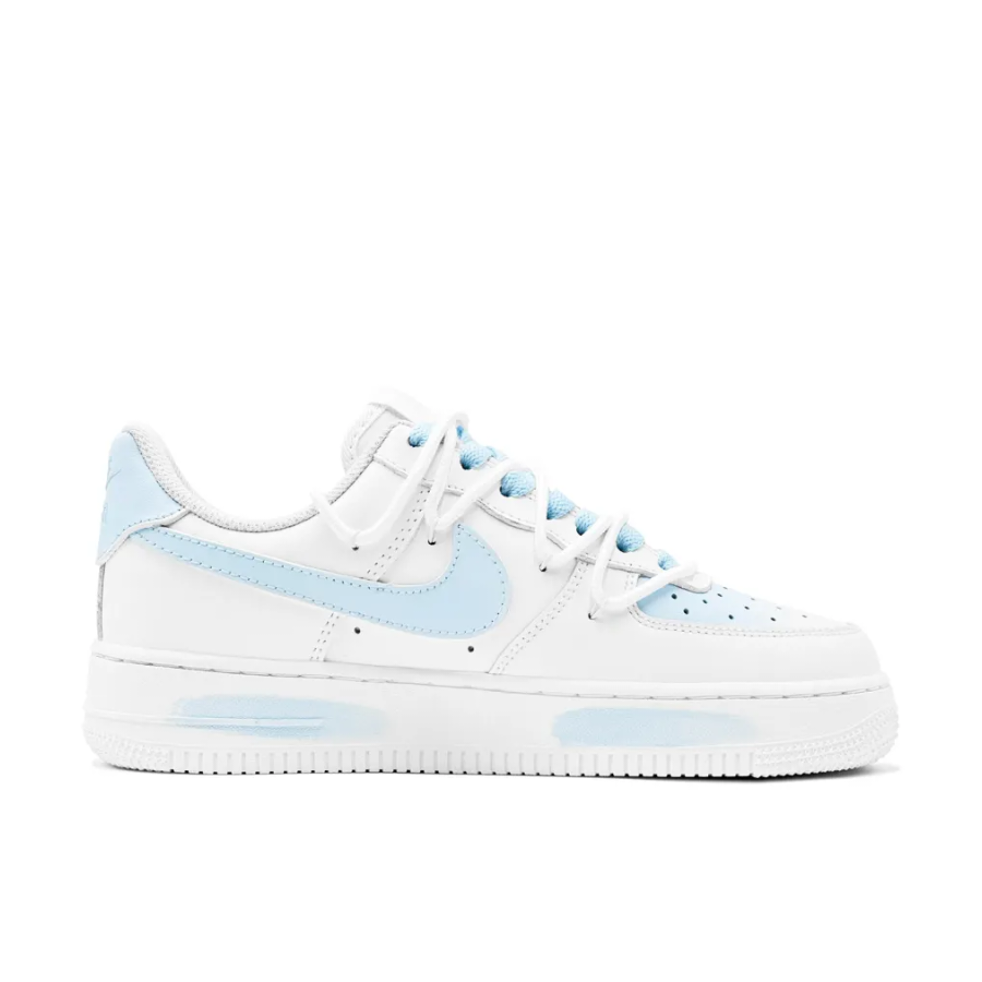 Custom Air Force 1 Low Extra Lace Light Blue