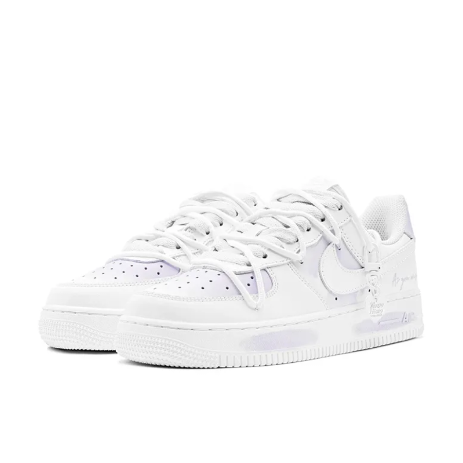 Custom Air Force 1 Low Extra Lace Light Purple