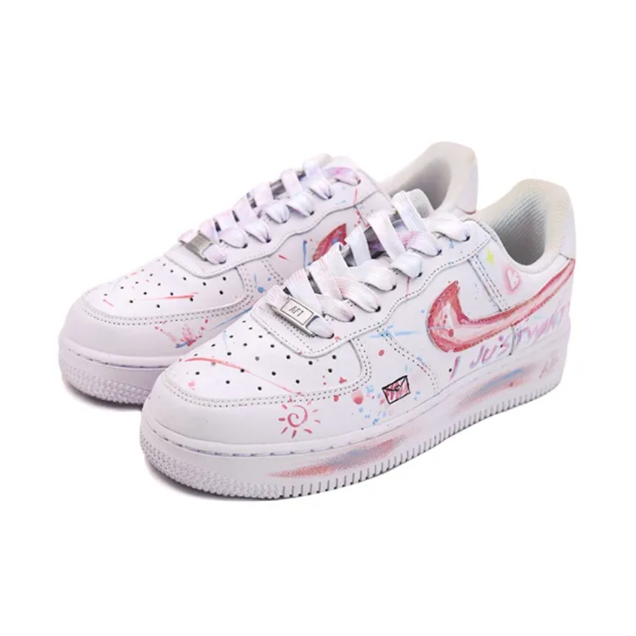 Custom Air Force 1 Low Pink Purple Red