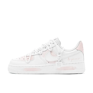 Custom Air Force 1 Low Extra Lace Light Pink