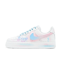 Custom Air Force 1 Low Baby Blue Pink Stop