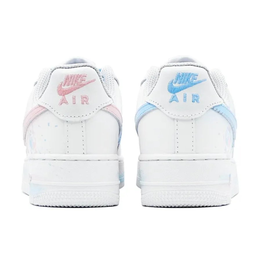 Custom Air Force 1 Low Baby Blue Pink Stop