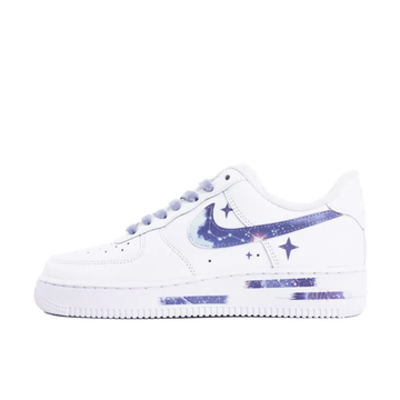 Custom Air Force 1 Low Galaxy Purple Star