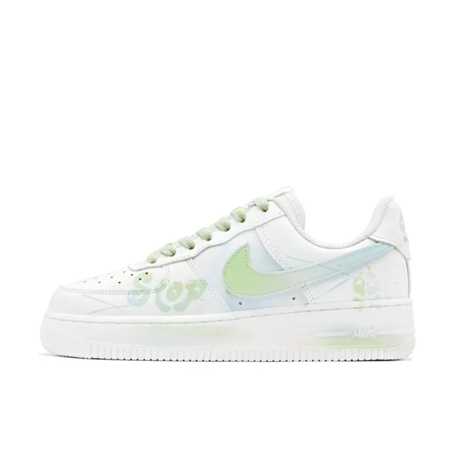 Custom Air Force 1 Low Green Blue Stop