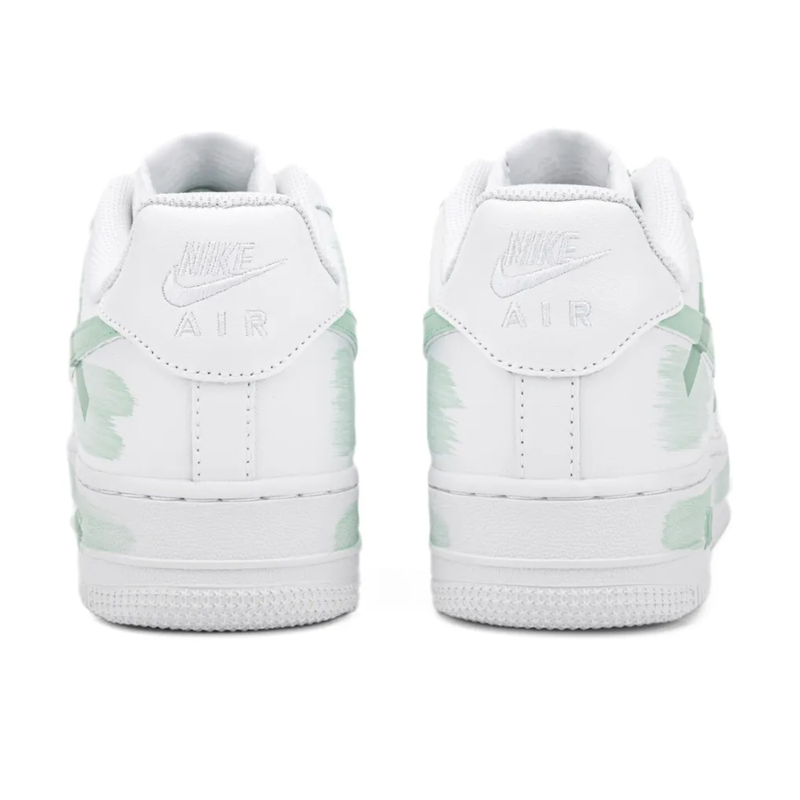 Custom Air Force 1 Low Light Green Shadow Broken Swoosh