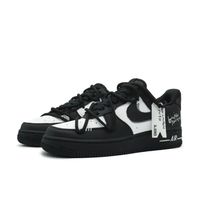 Custom Air Force 1 Low Extra Lace Black White