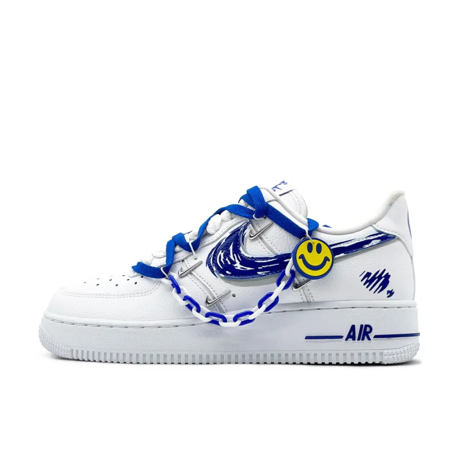 Custom Air Force 1 Low Extra Lace Dark Blue