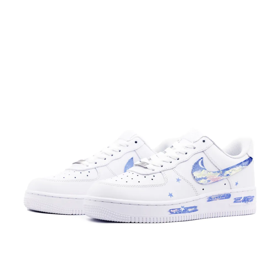 Custom Air Force 1 Low Night Cloud Moon Blue