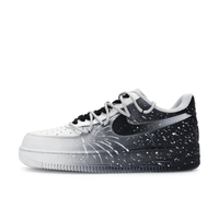 Custom Air Force 1 Low Black White Gradient Spray