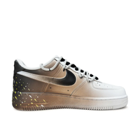 Custom Air Force 1 Low Extra Lace Brown White Gradient Spray