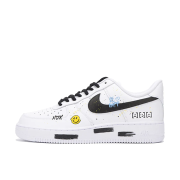 Custom Air Force 1 Low Simple Figure Yellow Simile Black