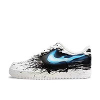 Custom Air Force 1 Low Spray Black Blue